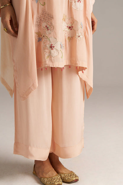 Dhiyona GF Women's Scallop Shell Crepe Silk Co-ord Set