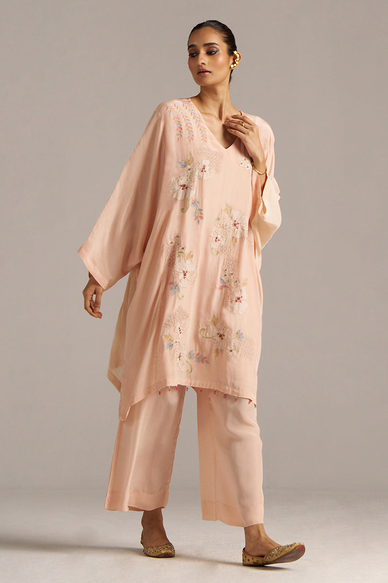 Dhiyona GF Women's Scallop Shell Crepe Silk Co-ord Set