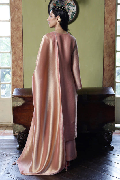 Women's Melted Clay Woven Silk Salwar Suit