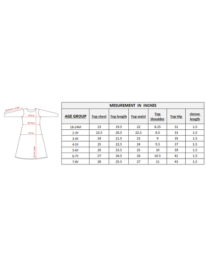 Girls stylish Folklore printed dress
