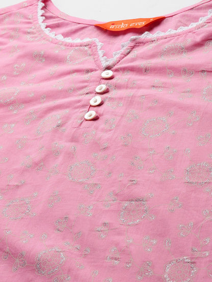 Dhiyona IE Floral Printed Floral Kurta