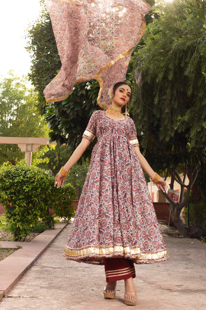 Gulbagh  Organza  Anarkali Set
