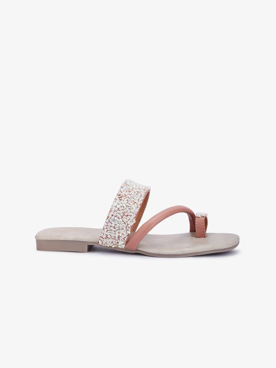 Dhiyona AK Embellished One Toe Flats