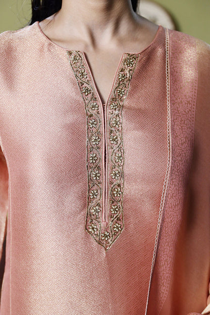 Women's Melted Clay Woven Silk Salwar Suit