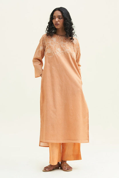 Women's Apricot Wash Cotton Printed Co-ord Set
