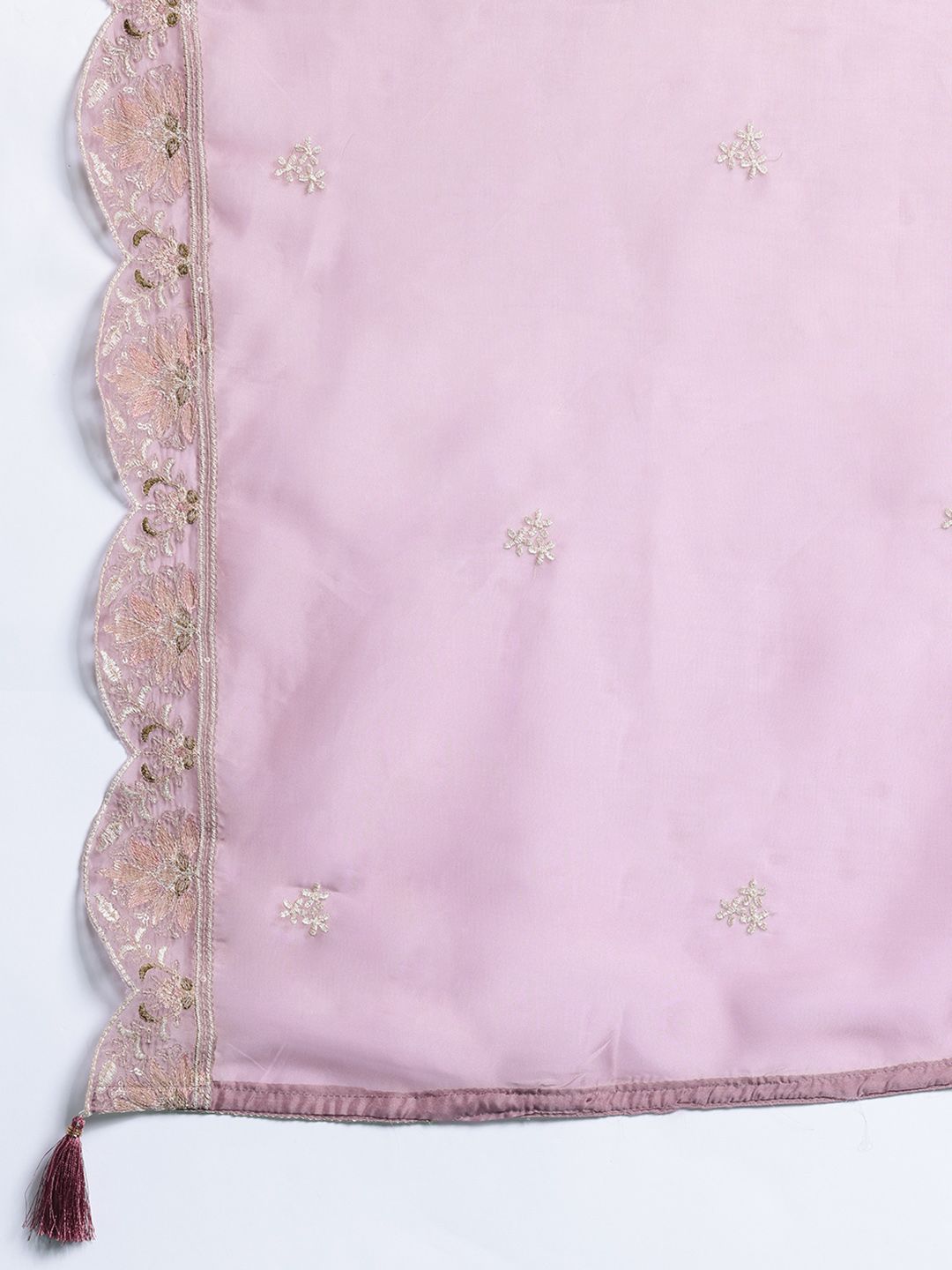 Ethnic Motifs Embroidered Sequinned Kurta With Trousers & Dupatta