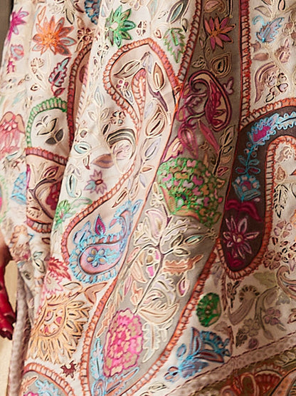 Dhiyona PA Women Floral Embroidered Shawl