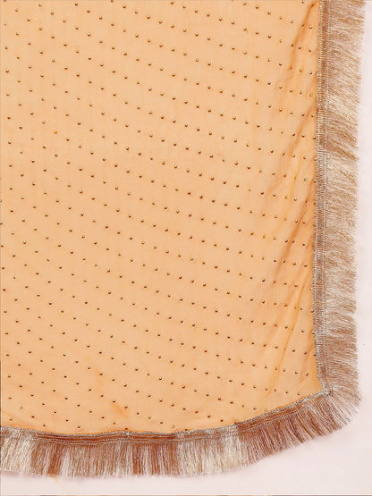 Dhiyona VA Women'sEthnic Motifs Woven Design Sequinned Straight Kurta with Trousers & Dupatta