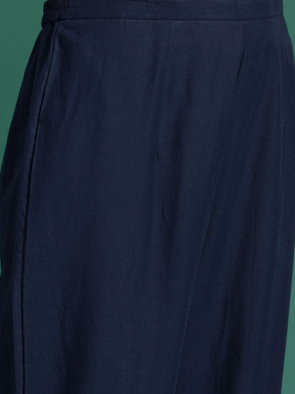 Dhiyona IE Floral Printed Pure Cotton Kurta With Trousers & Dupatta