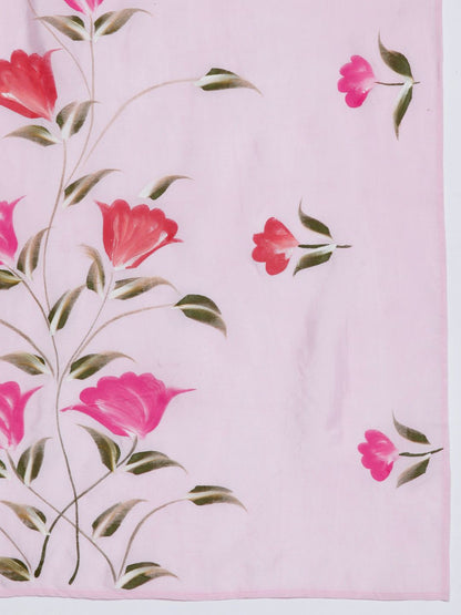 Women Floral Embroidered Regular Thread Work Kurta with Trousers & With Dupatta