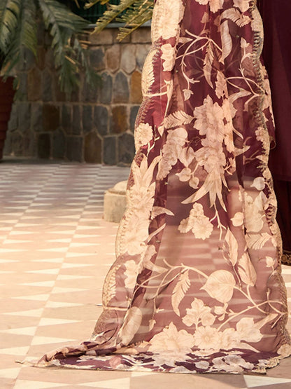 V Neck Ethnic Motifs Embroidered Regular Thread Work Kurta with Salwar & Dupatta