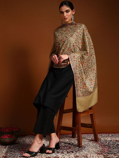 Dhiyona PA Women Floral Embroidered Shawl