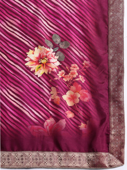Dhiyona IE Ethnic Motifs Embroidered Sequinned Kurta with Trousers & With Dupatta