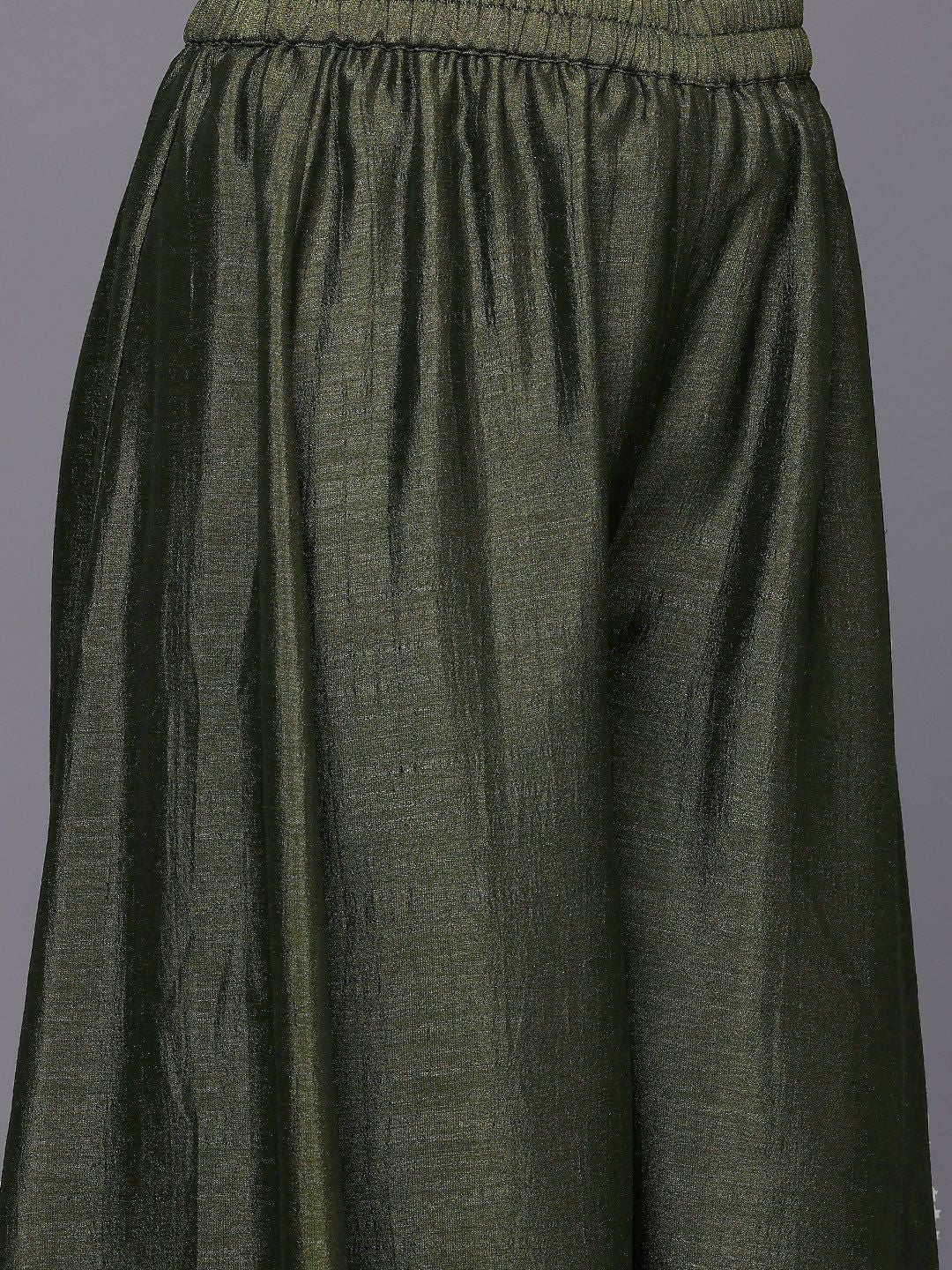 Dhiyona VA Women's Yoke Design Sequinned Kurta with Trousers & Dupatta