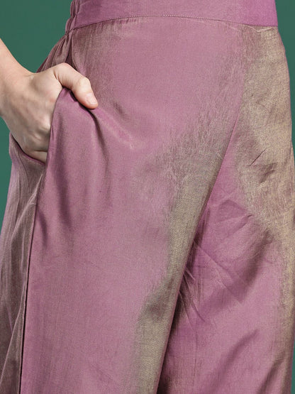 Floral Embroidered Kurta with Trousers & With Dupatta