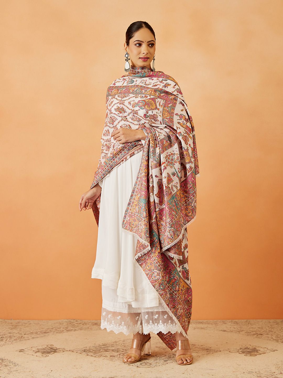 Dhiyona PA Women Paisley Woven Design Shawl