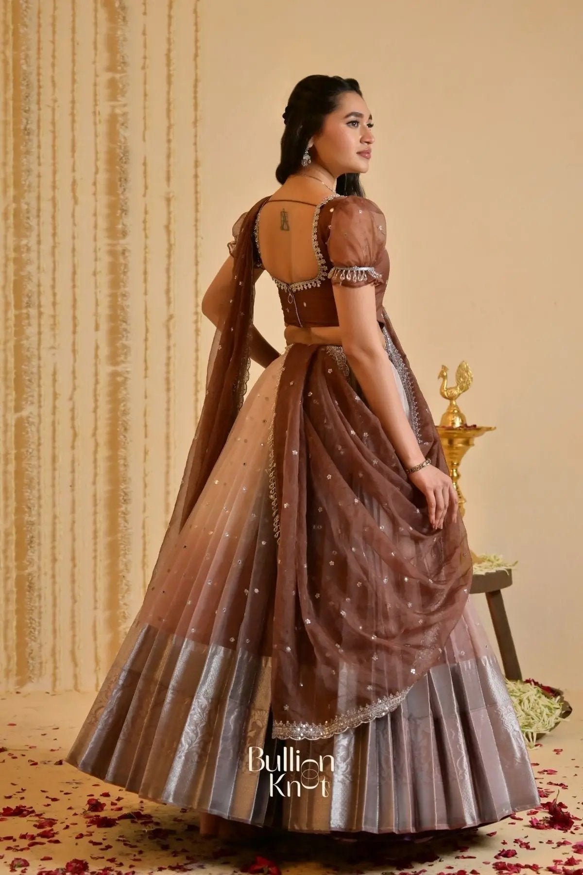Dhiyona BN Shabdika Lehenga Set in Brown