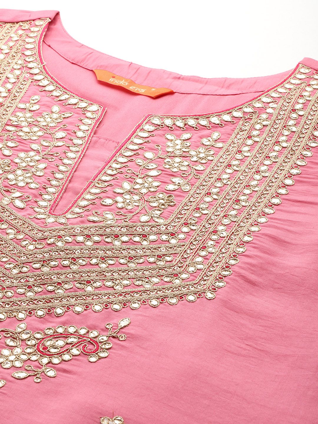 Ethnic Motifs Embroidered Sequinned Kurta With Trousers & Dupatta