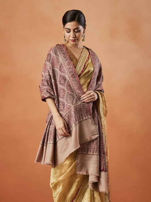 Dhiyona PA Paisley Woven Design Fringed Shawl