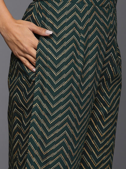 Women Ethnic Motifs Embroidered Liva Kurta & Palazzos With Dupatta