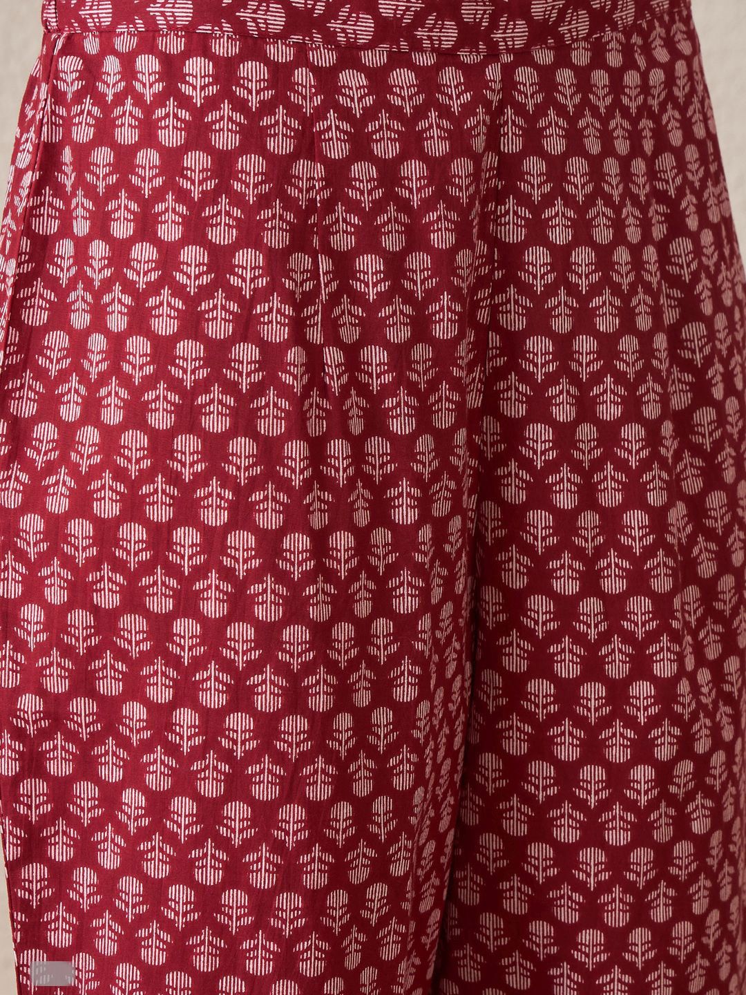 Dhiyona IE Women Paisley Printed Regular Pure Cotton Kurta with Trousers