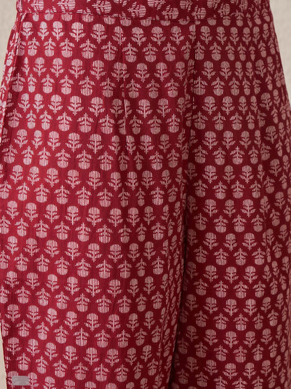 Dhiyona IE Women Paisley Printed Regular Pure Cotton Kurta with Trousers