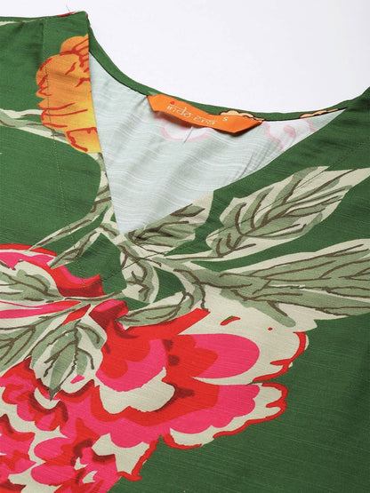 Floral Printed Kurta with Trousers