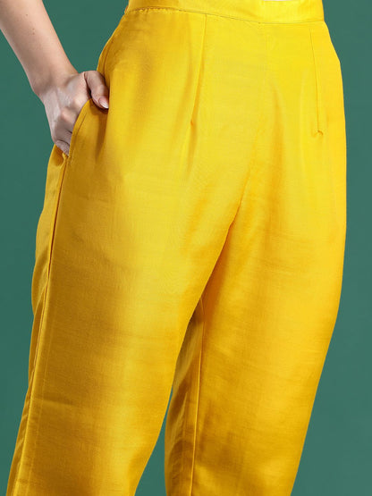 Ethnic Motifs Regular Kurta with Trousers & Dupatta