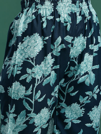 Dhiyona IE Floral Printed Kurta with Palazzos