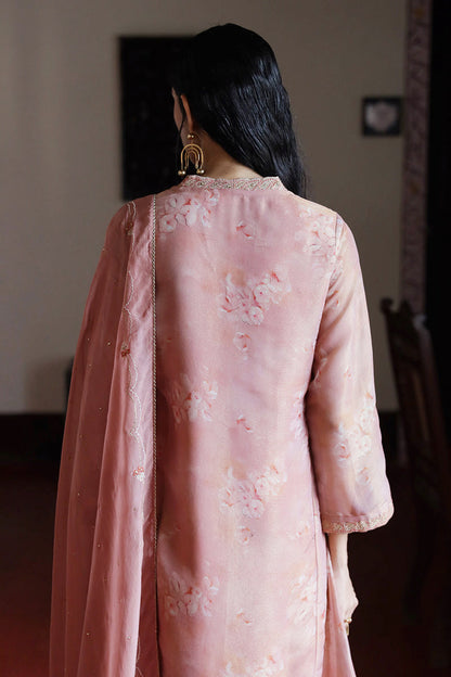 Women's Light Mahogany Tissue Silk Salwar Suit