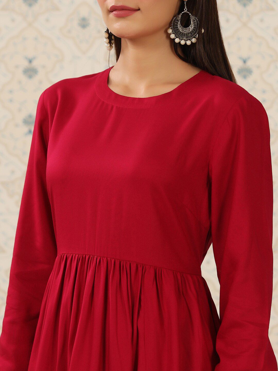 Dhiyona OD  Puff Sleeves A-Line Kurta