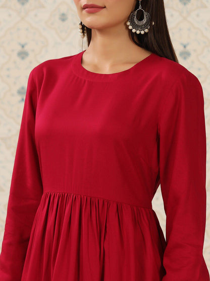 Dhiyona OD  Puff Sleeves A-Line Kurta