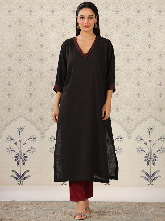 Dhiyona OD  V Neck Thread Work Kurta