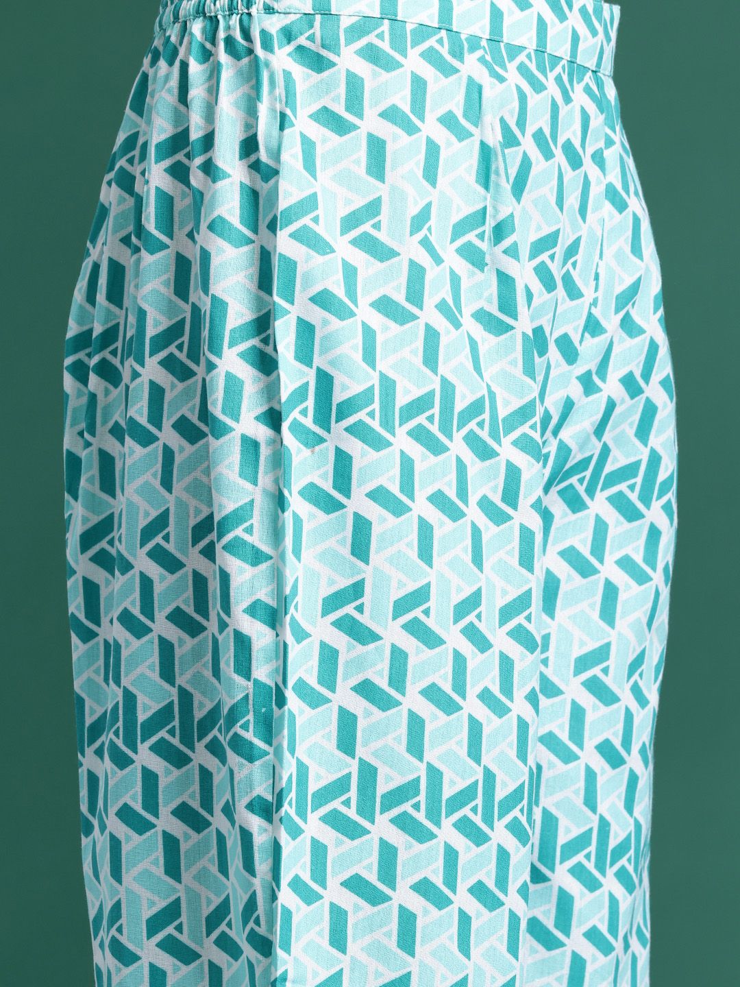 Dhiyona IE Floral Printed Pure Cotton Kurta with Trousers & With Dupatta