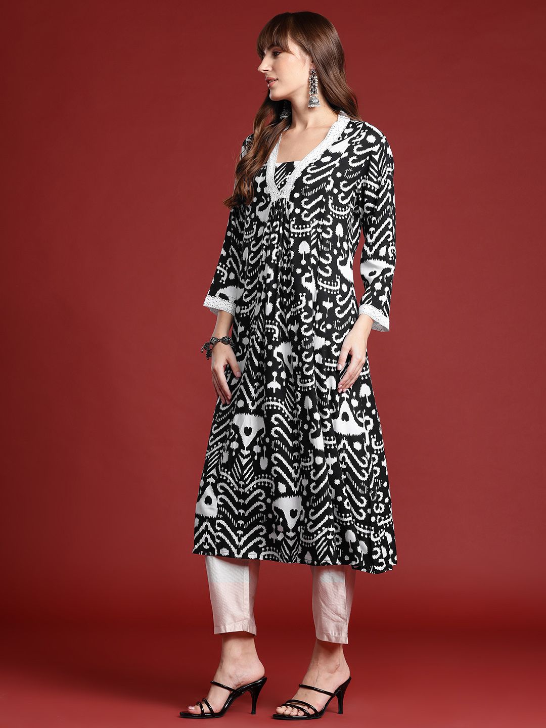 Dhiyona IE Printed A-Line Kurta