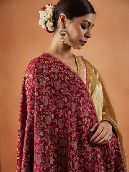 Dhiyona PA Gulnari Kaani Ethnic Motifs Woven Design Shawl