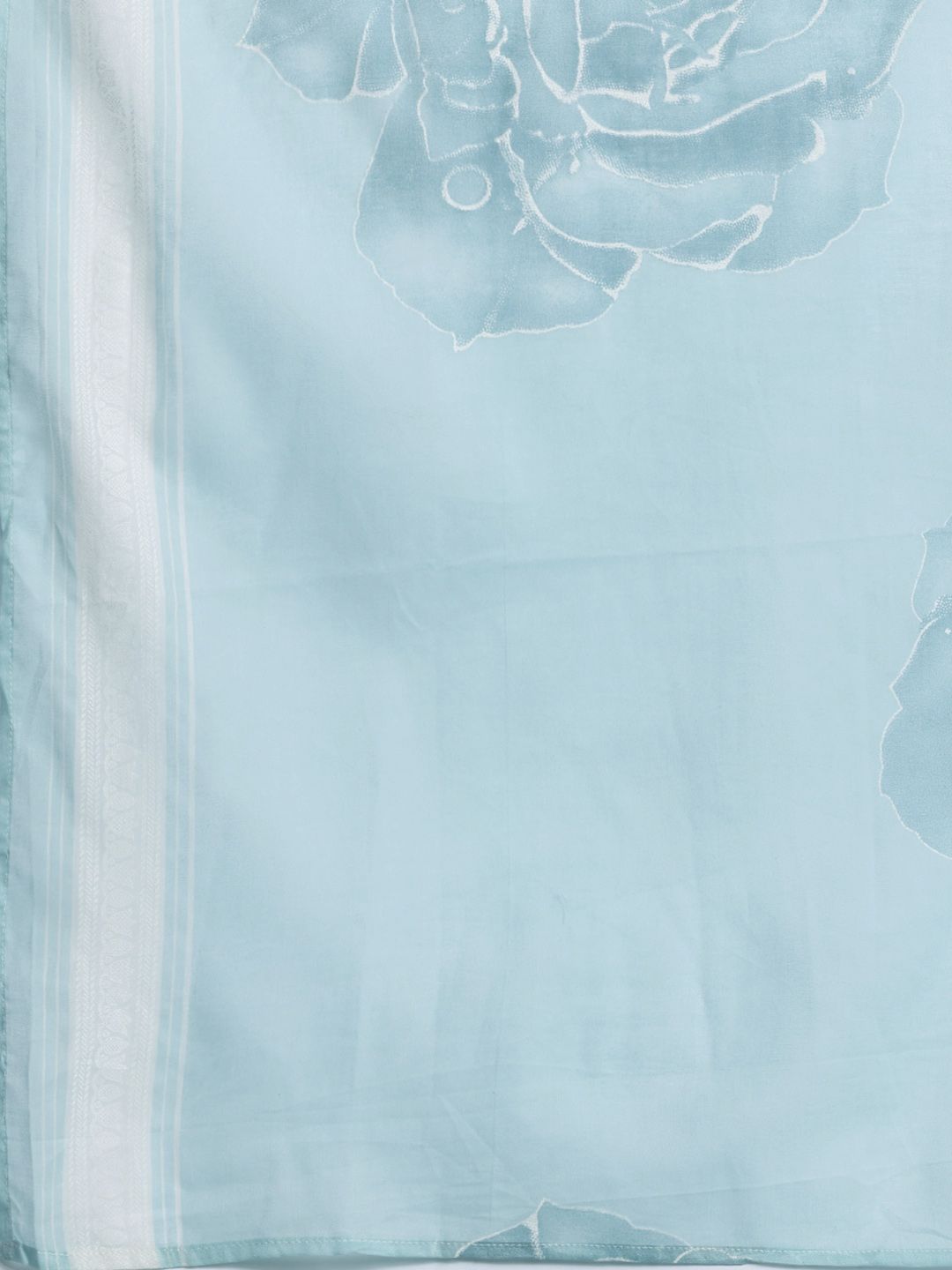 Floral Printed Thread Work Pure Cotton Kurta With Trousers & Dupatta