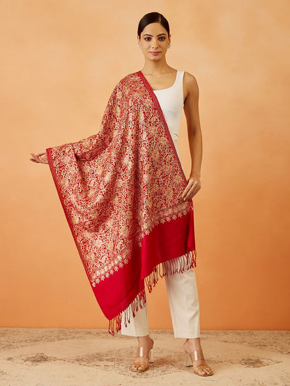 Dhiyona PA Women Paisley Embroidered Shawl