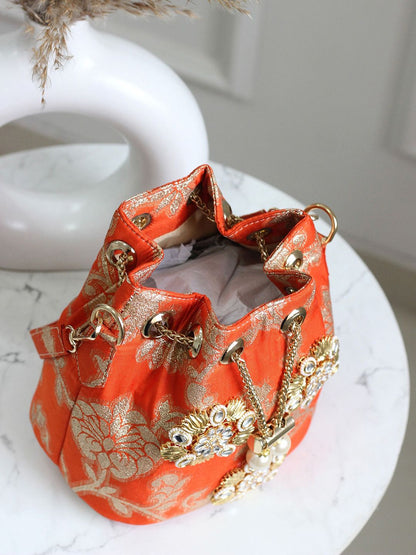 Dhiyona NR Embroidered Potli Clutch