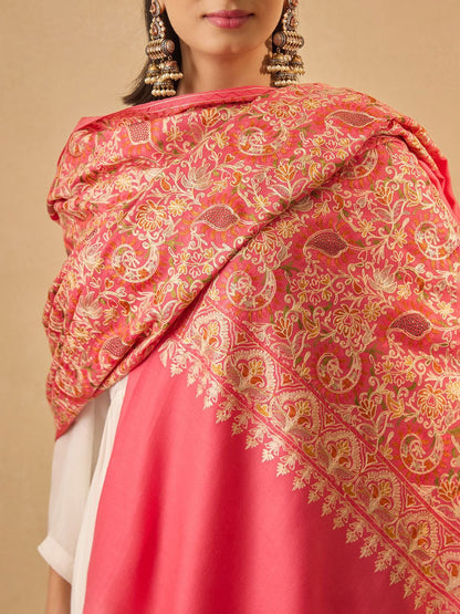 Dhiyona PA Paisley Embroidered Thread Work Shawl