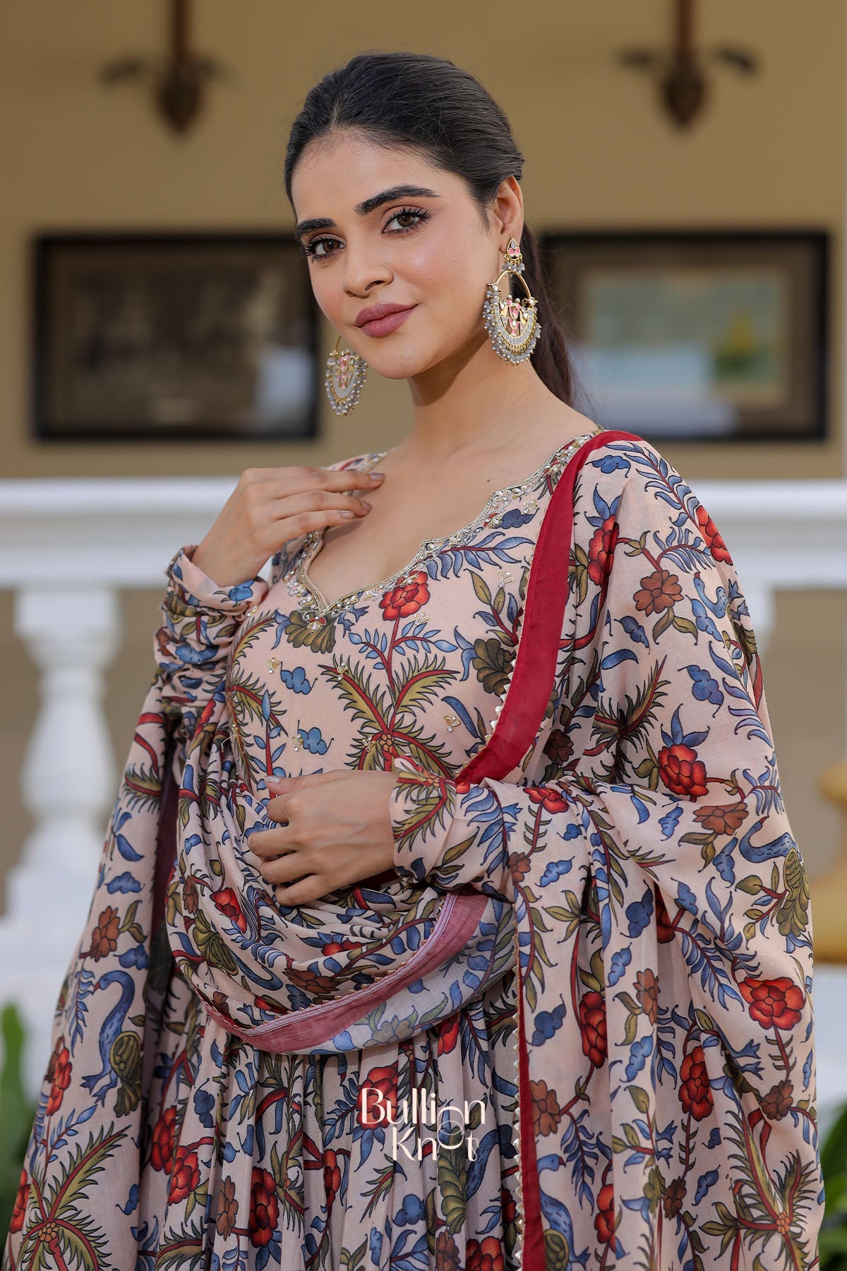 Dhiyona BN Mihika Anarkali (Drees) in Beige