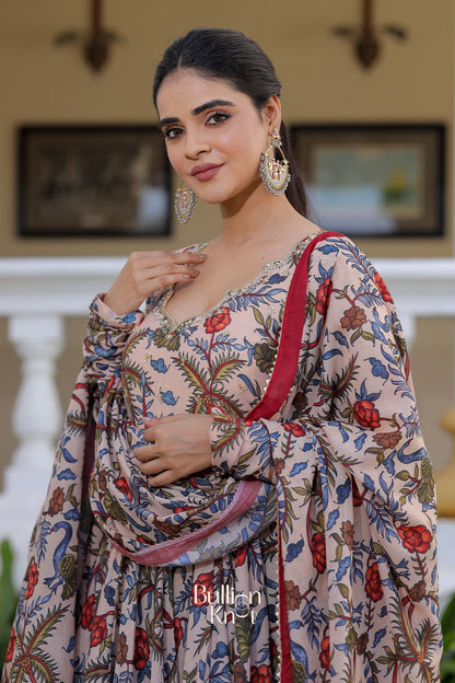 Dhiyona BN Mihika Anarkali (Drees) in Beige