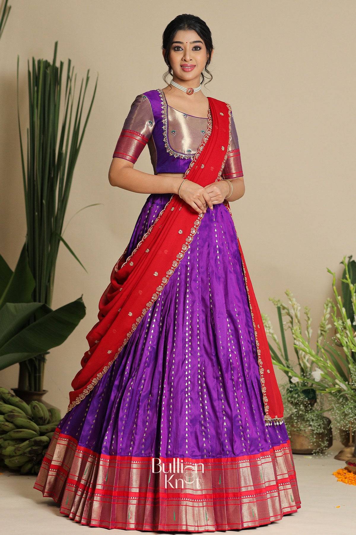 Dhiyona BN Gita Pethani Lehenga Set in Purple