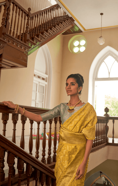 Dhiyona KM Women Sunshine In Silk: The Ethereal Glow Of Tradition