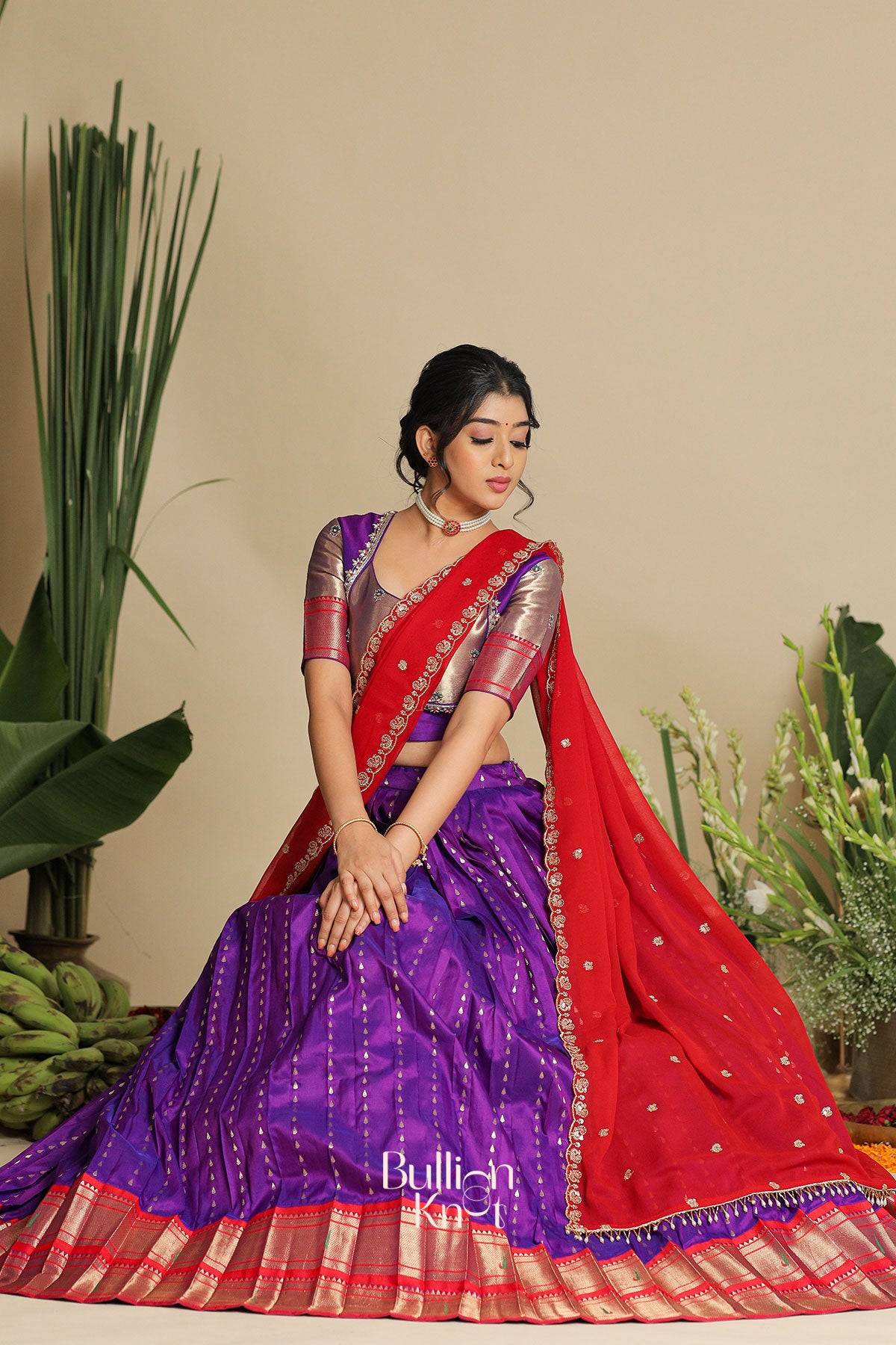 Dhiyona BN Gita Pethani Lehenga Set in Purple