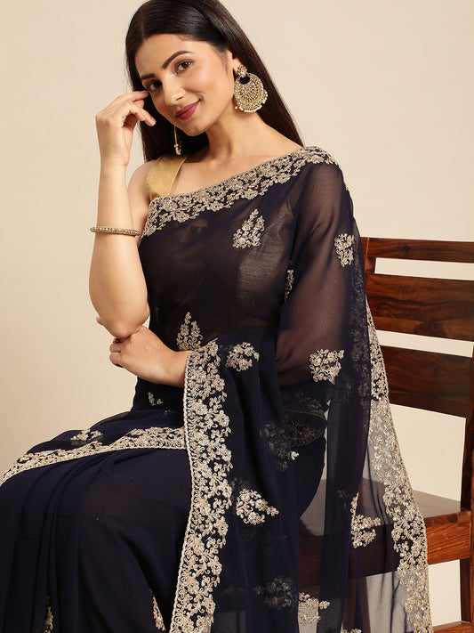 Dhiyona KS Women's Embroidered Ethnic Saree