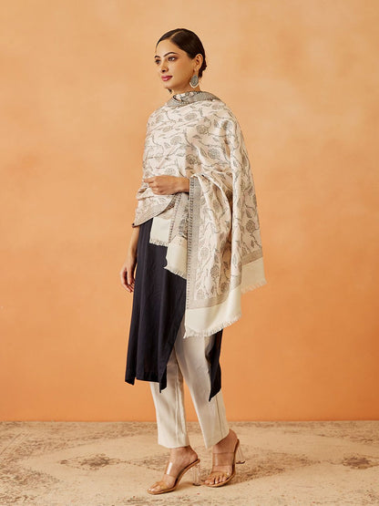 Dhiyona PA Women Paisley Woven Design Shawl