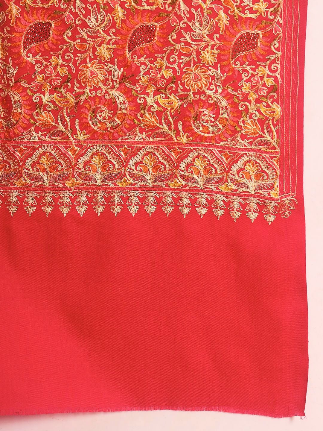 Dhiyona PA Paisley Embroidered Zari Shawl