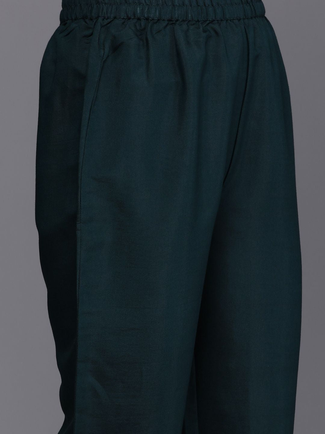 Dhiyona VA Women'sFloral Yoke Design Regular Kurta with Trousers & With Dupatta