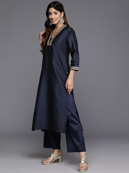 Dhiyona VA Women'sSequinned Kurta with Trousers & Dupatta